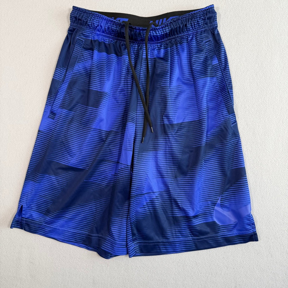 Nike‎ Dri-FIT Mens Blue Graphic Basketball Shorts Small 833261-452